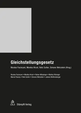 Facincani / Sutter / Hirzel |  Gleichstellungsgesetz (GlG) | Buch |  Sack Fachmedien