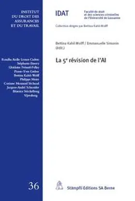 Kahil-Wolff / Simonin |  La 5e révision de l'AI | Buch |  Sack Fachmedien