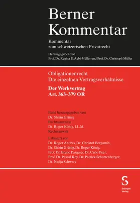 Andres / Rey / Bergamin |  Der Werkvertrag Art. 363-379 OR | Buch |  Sack Fachmedien