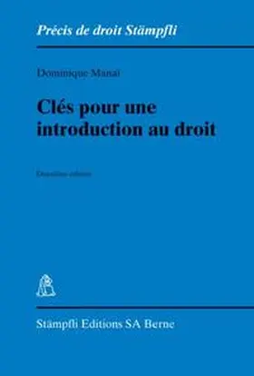 Manai |  Clés pour une introduction au droit | Buch |  Sack Fachmedien