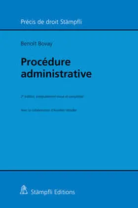 Bovay |  Procédure administrative | Buch |  Sack Fachmedien