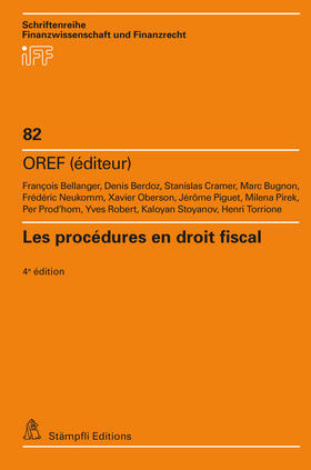 Bellanger / Berdoz / Cramer |  Les procédures en droit fiscal | Buch |  Sack Fachmedien