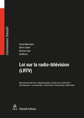 Masmejan / Cottier / Capt |  Loi sur la radio-télévision (LRTV) | Buch |  Sack Fachmedien