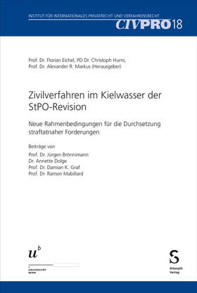 Eichel / Hurni / Markus |  Zivilverfahren im Kielwasser der StPO-Revision | Buch |  Sack Fachmedien