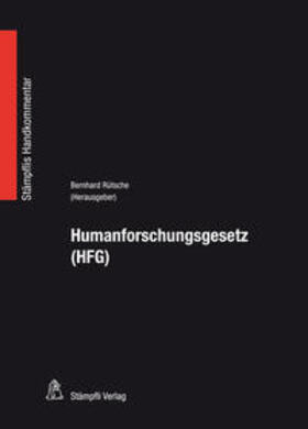 Rütsche | Humanforschungsgesetz (HFG) | Buch | 978-3-7272-2561-1 | sack.de