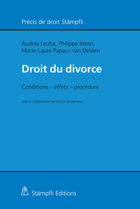 Papaux Van Delden / Leuba / Meier |  Droit du divorce | Buch |  Sack Fachmedien