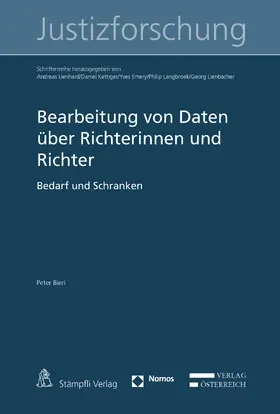 Bieri |  Bearbeitung von Daten über Richterinnen und Richter | eBook | Sack Fachmedien