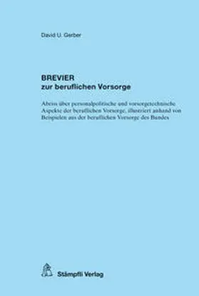 Gerber |  Brevier zur beruflichen Vorsorge | Buch |  Sack Fachmedien