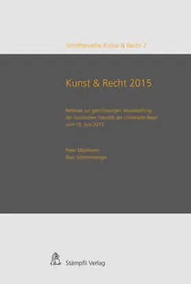 Schönenberger / Mosimann |  Kunst & Recht 2015 / Art & Law 2015 | Buch |  Sack Fachmedien