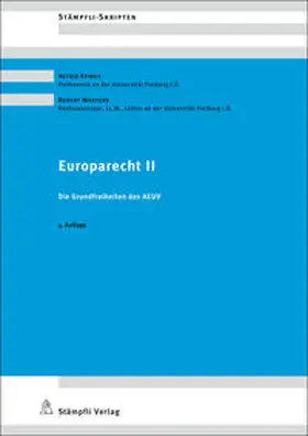 Epiney / Mosters |  Europarecht II | Buch |  Sack Fachmedien