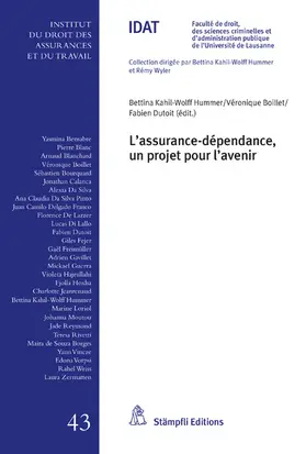 Kahil-Wolff Hummer / Boillet / Dutoit | L'assurance dépendance, un projet pour l'avenir | E-Book | sack.de