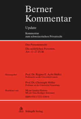 Aebi-Müller / Müller |  Die natürlichen Personen, Art. 11-27 ZGB, 3. Ergänzungslieferung | Loseblattwerk |  Sack Fachmedien