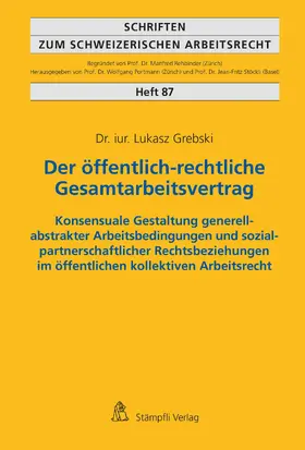 Grebski |  Der öffentlich-rechtliche Gesamtarbeitsvertrag | eBook | Sack Fachmedien