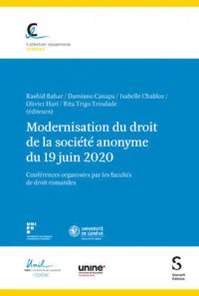 Bahar / Canapa / Chabloz |  Modernisation du droit de la société anonyme du 19 juin 2020 | eBook | Sack Fachmedien