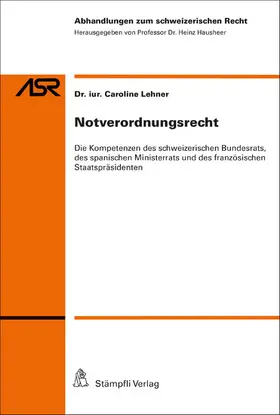 Lehner |  Notverordnungsrecht | eBook | Sack Fachmedien