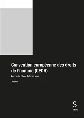 Gonin / Bigler-de Mooij |  Convention européenne des droits de l'homme (CEDH) | Buch |  Sack Fachmedien