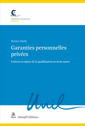 Haldy |  Garanties personnelles privées | Buch |  Sack Fachmedien