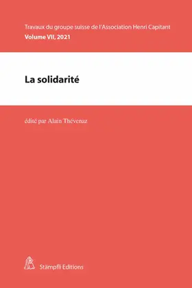 Thévenaz / Burgat / Witzig | La solidarité | E-Book | sack.de