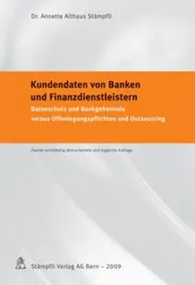 Althaus Stämpfli |  Kundendaten von Banken und Finanzdienstleistern | Buch |  Sack Fachmedien