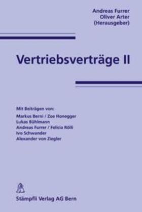 Furrer / Arter |  Vertriebsverträge II | Buch |  Sack Fachmedien