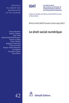 Kahil-Wolff Hummer / Juge |  Le droit social numérique | Buch |  Sack Fachmedien