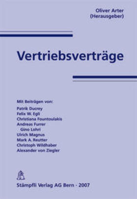 Arter / Ducrey / Egli |  Vertriebsverträge | Buch |  Sack Fachmedien