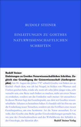 Steiner / Ziegler |  Einleitungen zu Goethes Naturwissenschaftlichen Schriften | Buch |  Sack Fachmedien