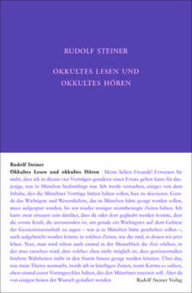 Steiner |  Okkultes Lesen und okkultes Hören | Buch |  Sack Fachmedien