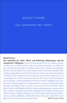 Steiner / Rudolf Steiner Nachlassverwaltung |  Das Geheimnis des Todes | Buch |  Sack Fachmedien