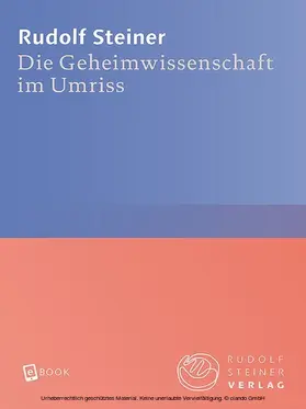 Steiner |  Die Geheimwissenschaft im Umriss | eBook | Sack Fachmedien