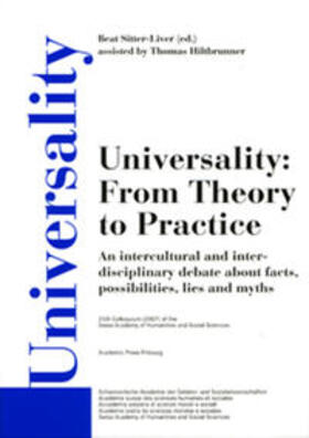 Sitter-Liver |  Universality: From Theory to Practice | Buch |  Sack Fachmedien