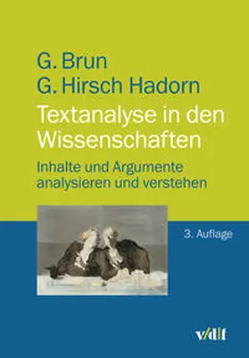 Brun / Hirsch Hadorn |  Textanalyse in den Wissenschaften | Buch |  Sack Fachmedien