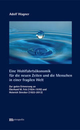 Wagner |  Eine Wohlfahrtsökonomik für die neuen Zeiten und die Menschen in einer fragilen Welt | Buch |  Sack Fachmedien