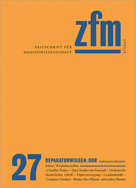 Gesellschaft für Medienwissenschaft |  Zeitschrift für Medienwissenschaft 27 | eBook | Sack Fachmedien
