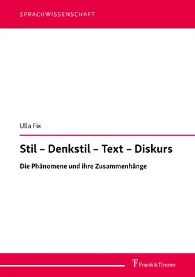 Fix | Stil - Denkstil - Text - Diskurs | E-Book | sack.de