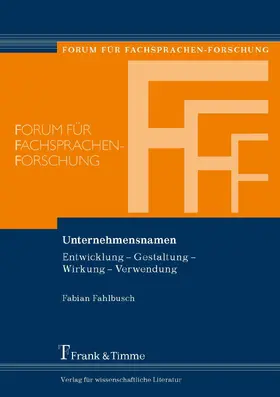 Fahlbusch | Unternehmensnamen | E-Book | sack.de