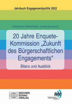 Klein / Sprengel / Neuling |  20 Jahre Enquete-Kommission "Zukunft des Bürgerschaftlichen Engagements" – Bilanz und Ausblick | eBook | Sack Fachmedien