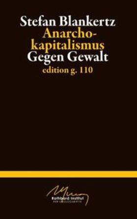 Blankertz |  Anarchokapitalismus | Buch |  Sack Fachmedien