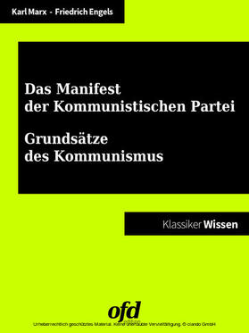 Marx / Engels / edition |  Manifest der Kommunistischen Partei - Grundsätze des Kommunismus | eBook | Sack Fachmedien