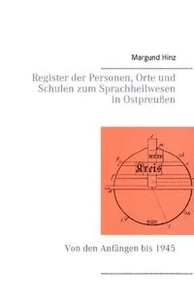 Hinz |  Register der Personen, Orte und Schulen zum Sprachheilwesen in Ostpreußen | Buch |  Sack Fachmedien