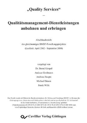 Simon |  Quality Services | eBook | Sack Fachmedien