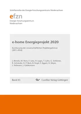  Forschungsprojekt e-home Energieprojekt 2020 | eBook | Sack Fachmedien