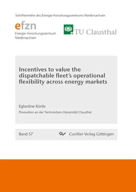 Künle / Eglantine K&#xFC / nle |  Incentives to value the dispatchable fleet’s operational flexibility across energy markets | eBook | Sack Fachmedien