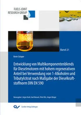 Schaper |  Entwicklung von Multikomponentenblends für Dieselmotoren mit hohem regenerativen Anteil bei Verwendung von 1-Alkoholen und Tributylcitrat nach Maßgabe der Dieselkraftstoffnorm DIN EN 590 | Buch |  Sack Fachmedien