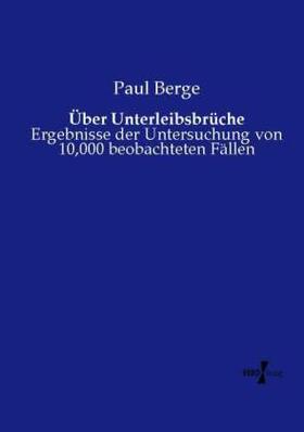 Berge |  Über Unterleibsbrüche | Buch |  Sack Fachmedien