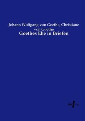 Goethe |  Goethes Ehe in Briefen | Buch |  Sack Fachmedien