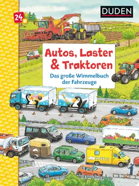 Braun |  Duden 24+: Autos, Laster & Traktoren: Das große Wimmelbuch der Fahrzeuge | Buch |  Sack Fachmedien