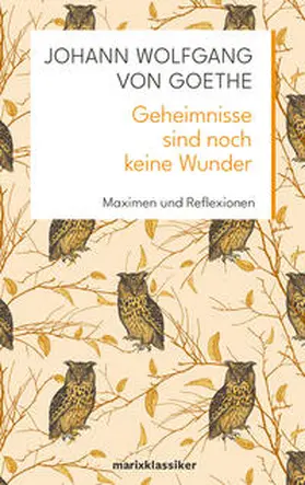 Goethe |  Geheimnisse sind noch keine Wunder | Buch |  Sack Fachmedien