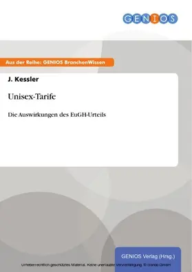 Kessler |  Unisex-Tarife | eBook | Sack Fachmedien