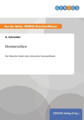 Schneider |  Heimtextilien | Buch |  Sack Fachmedien